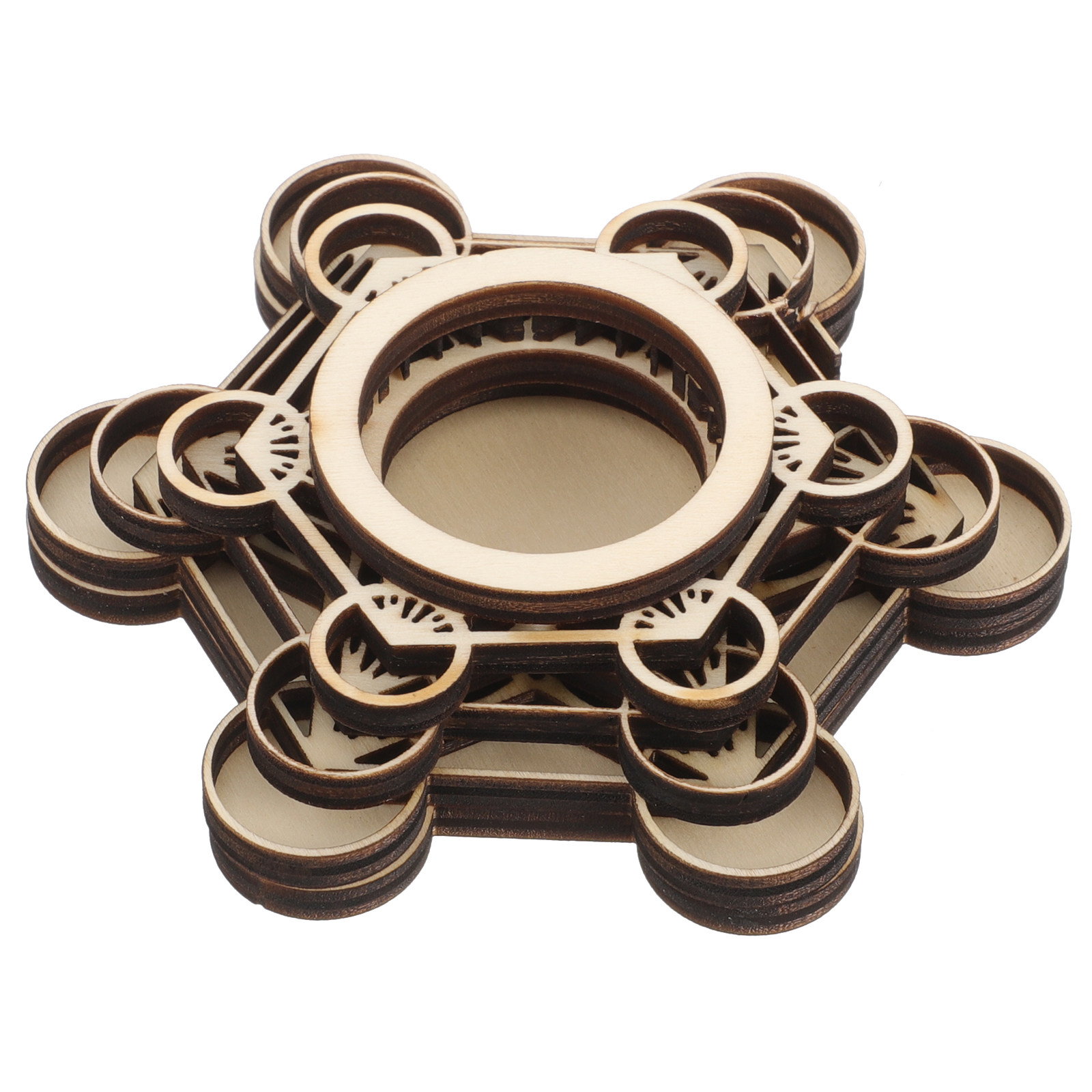 Crystal Ball Decor - Wooden Crystal Ball Stand Lotus Base