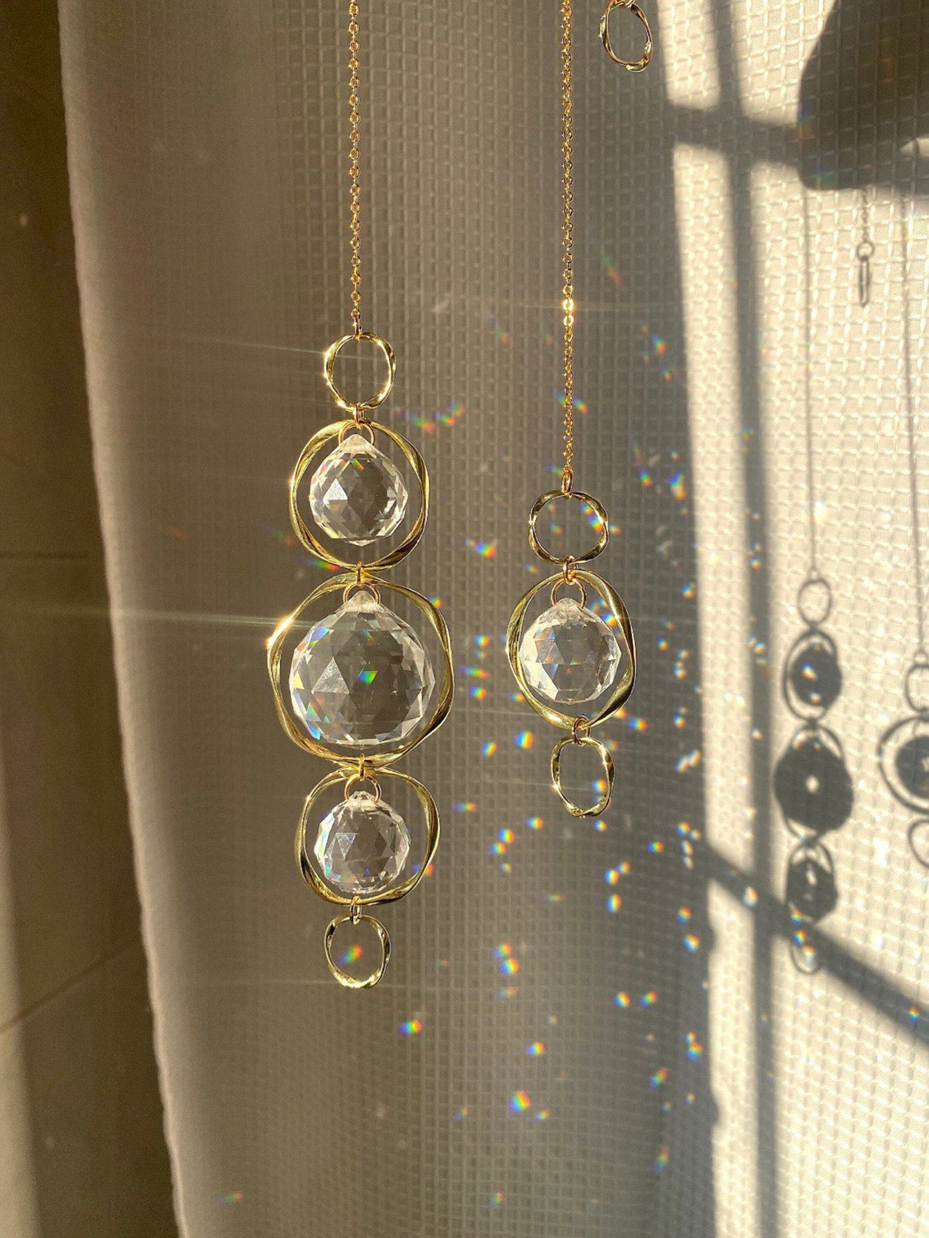 Crystal Ball Decor - Crystal Suncatcher Hanging Decoration Rainbow Maker