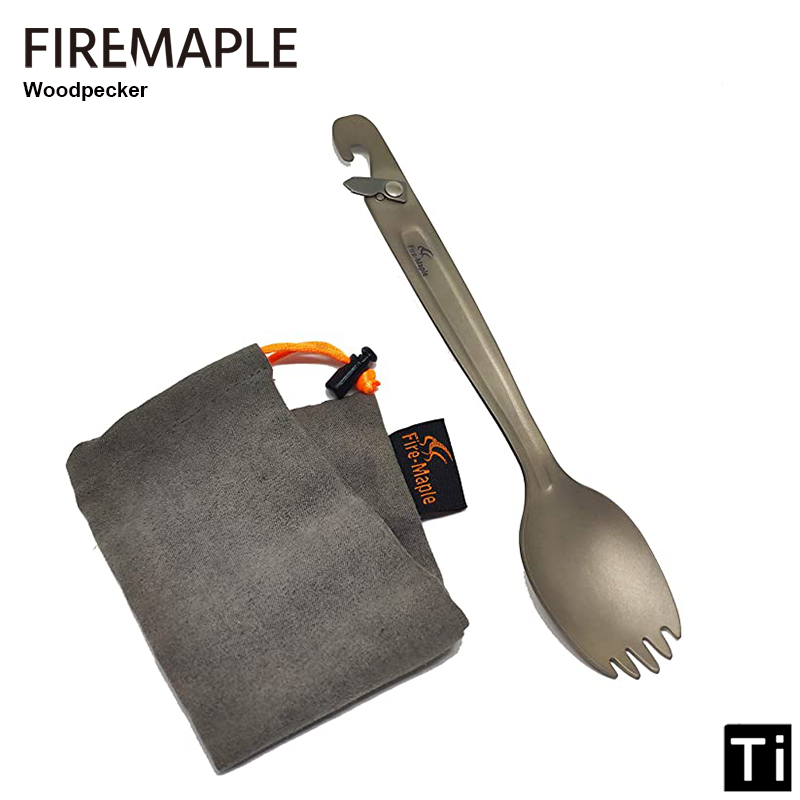 Gold Cutlery Flatware - Fire Maple Titanium Spork With Multi
