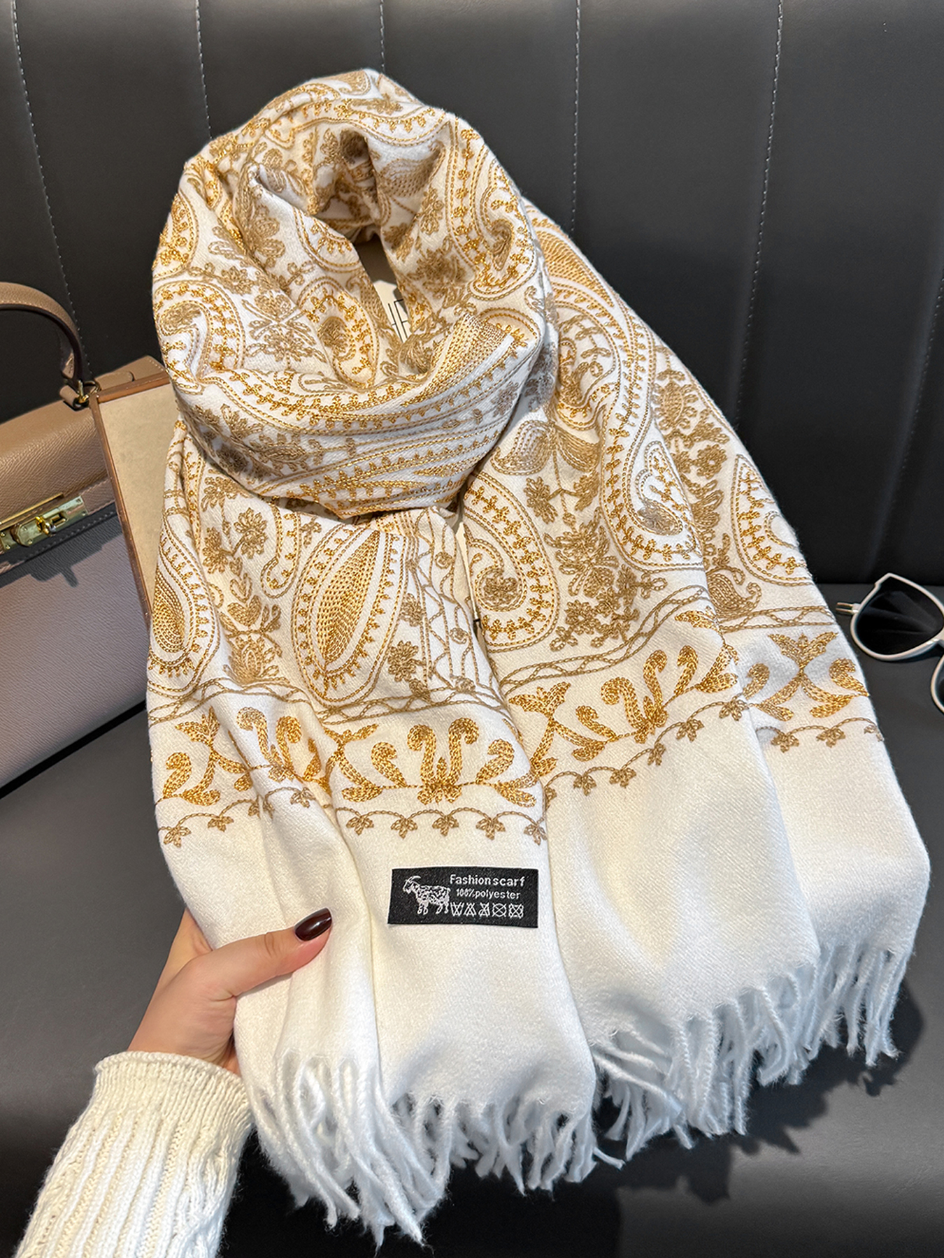 Luxury Thick Warm Paisley Pash - Cashmere Throw Blanket recension och pris