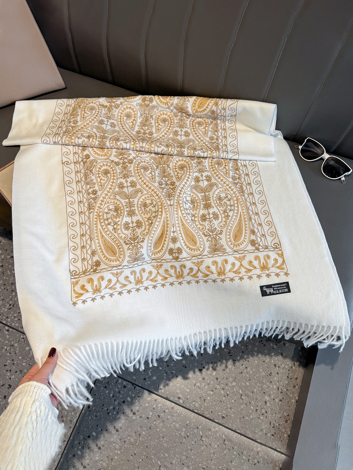 Luxury Thick Warm Paisley Pash - Cashmere Throw Blanket recension och pris