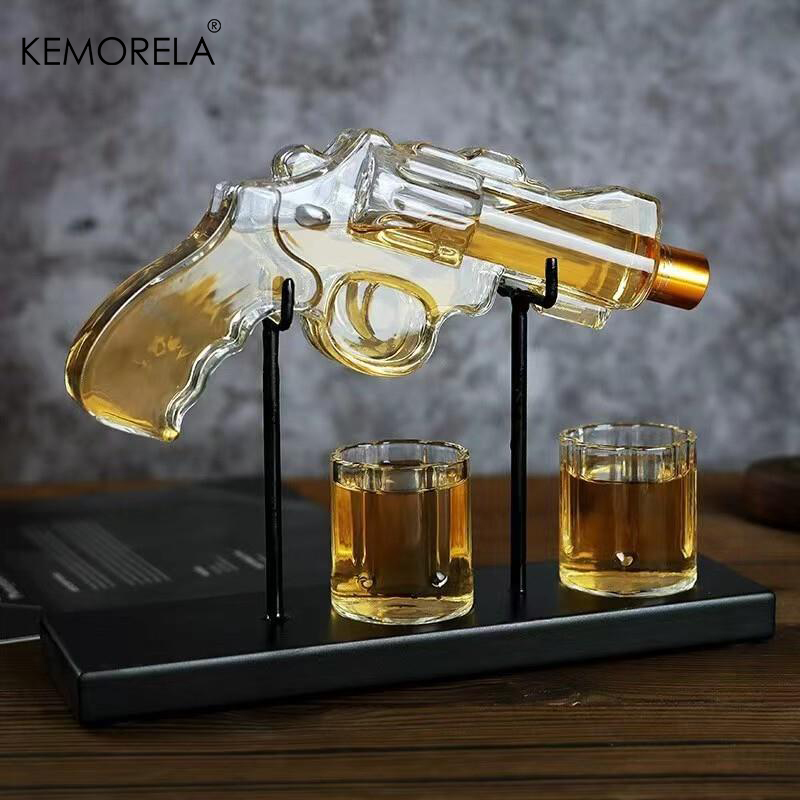 KEMORELA Revolver Glass Decant - Glass Decanter Whiskey recension och pris