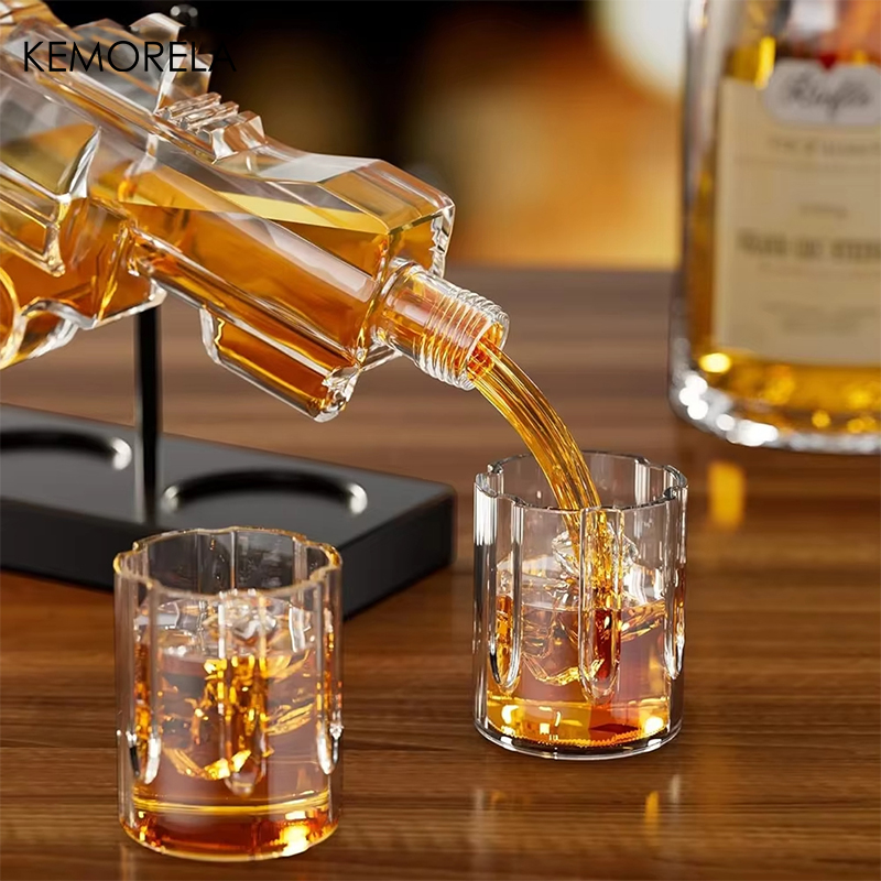 KEMORELA Revolver Glass Decant - Glass Decanter Whiskey recension och pris