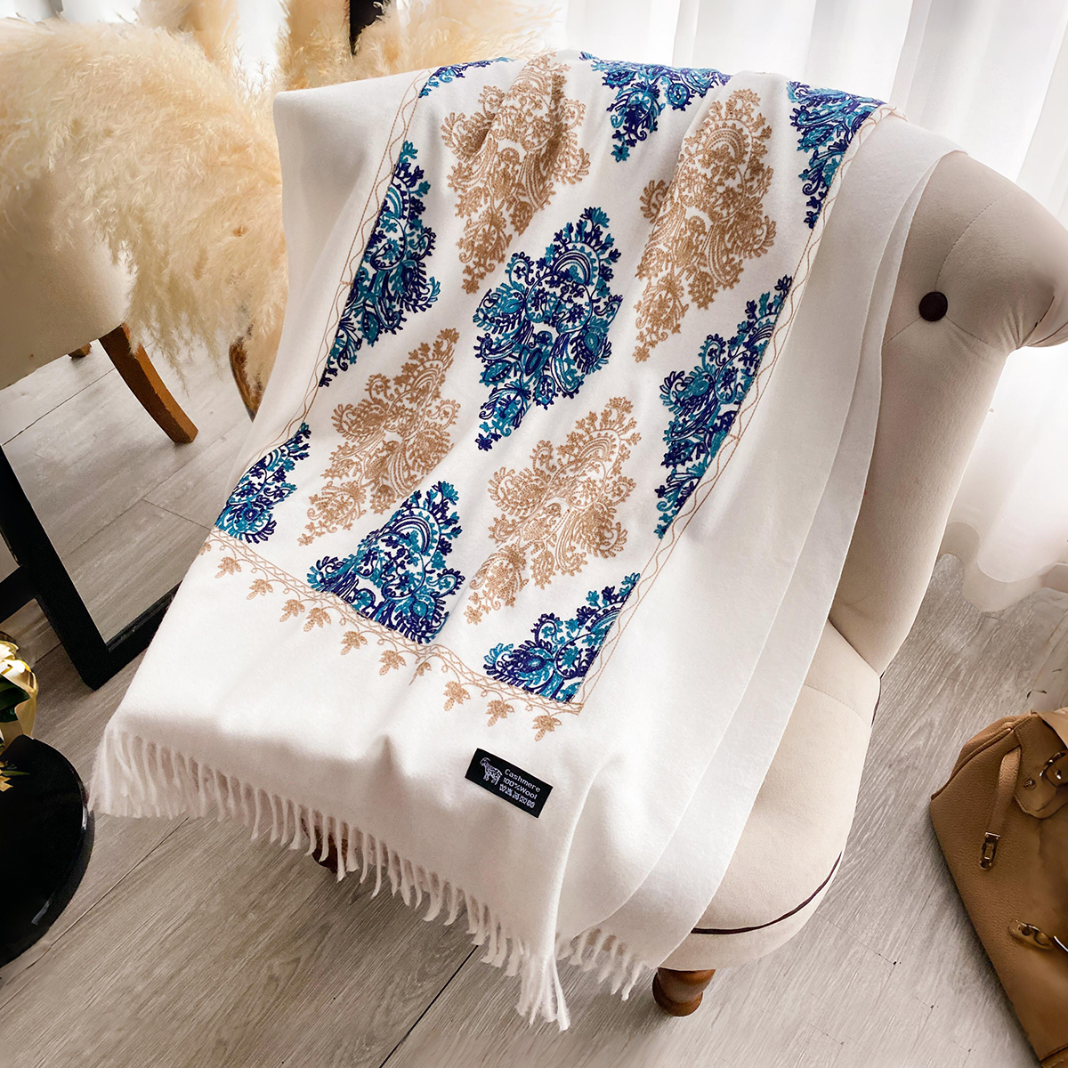 Women Fashion Winter Warm Cash - Cashmere Throw Blanket recension och pris