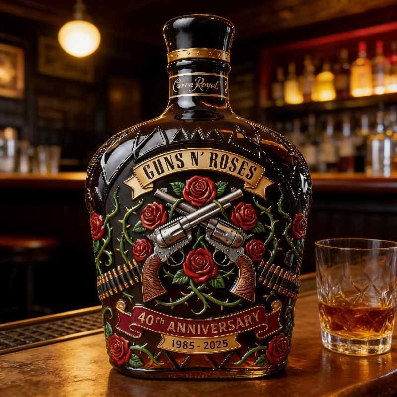 Guns N' Roses 40th Anniversary - Glass Decanter Whiskey recension och pris