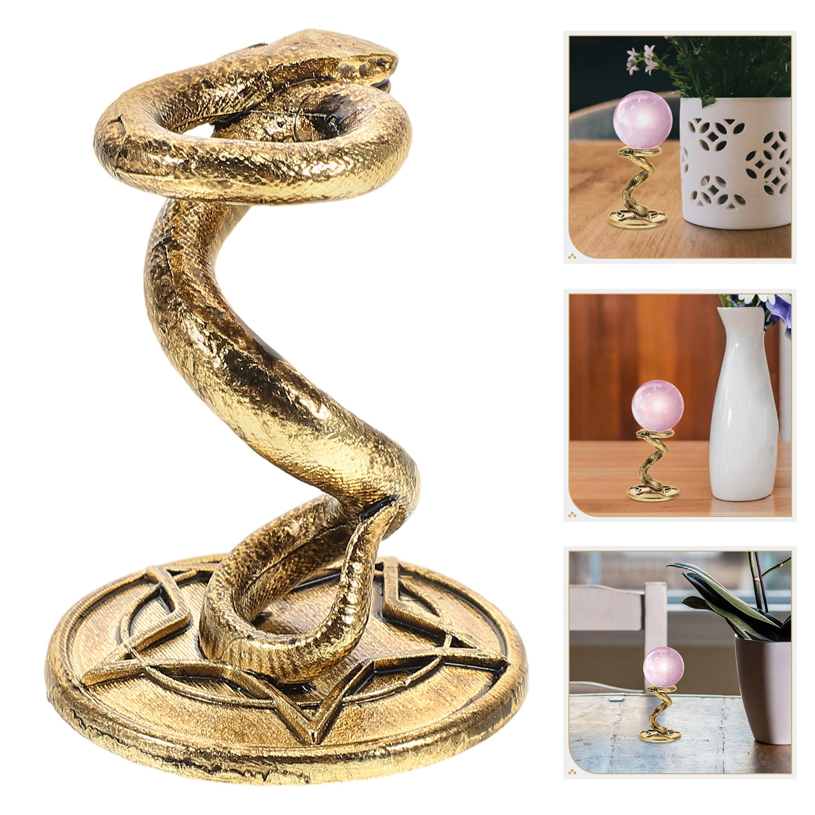 Alloy Metal Snake Crystal Ball - Crystal Ball Decor recension och pris