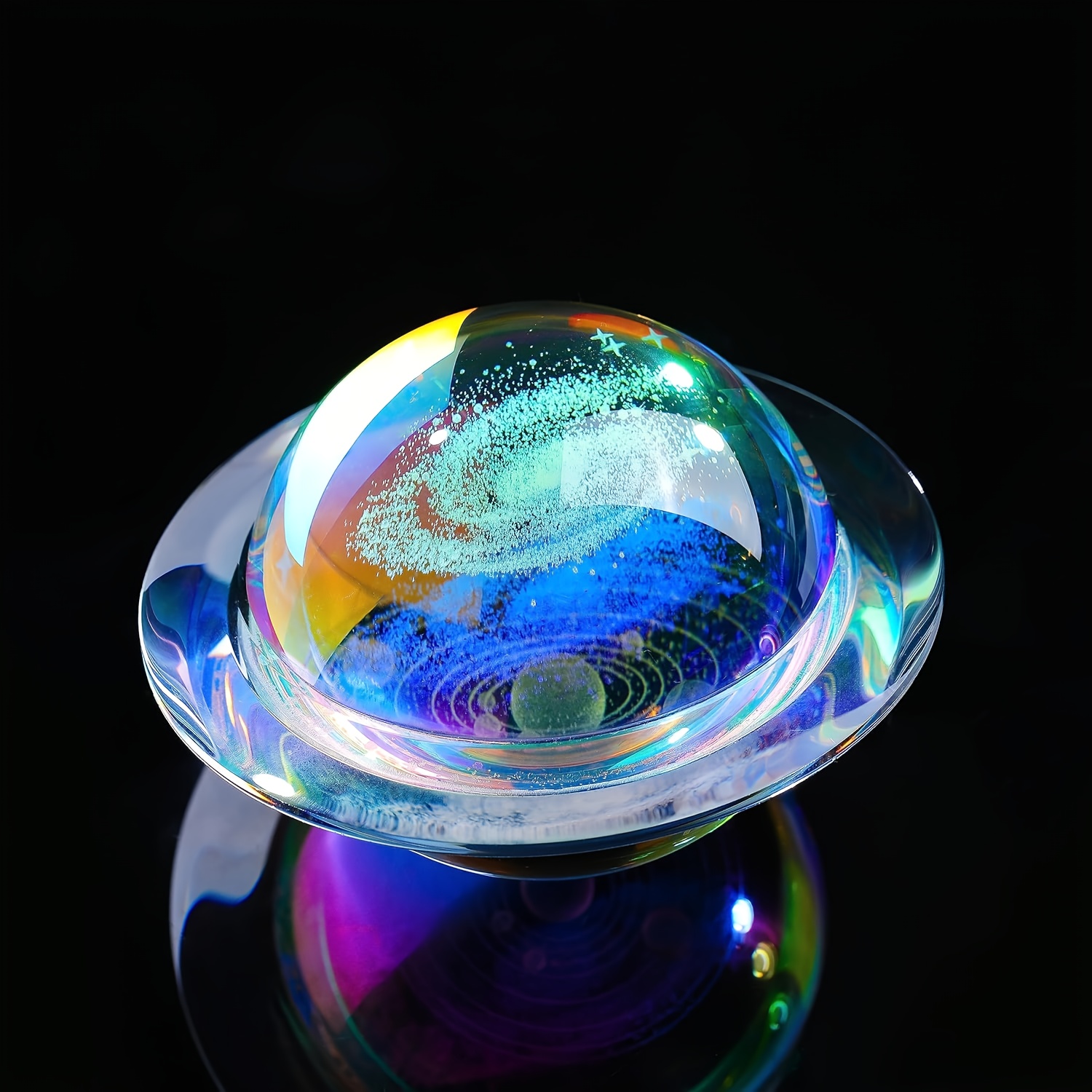 3D Solar System & Galaxy Cryst - Crystal Ball Decor recension och pris