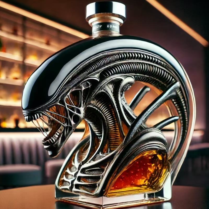 Alien Xenomorph Shaped Whiskey - Glass Decanter Whiskey recension och pris