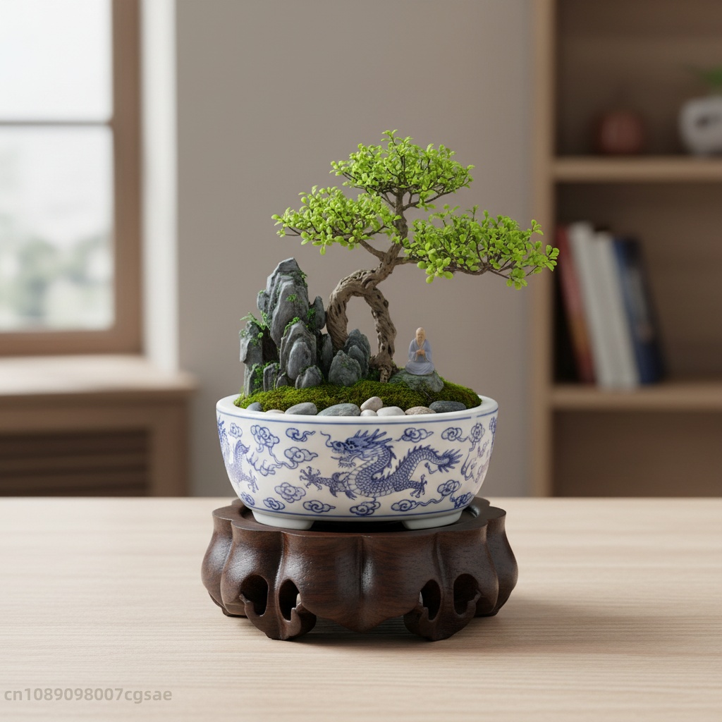 Ebony Wood Round Ornament Base - Crystal Ball Decor recension och pris