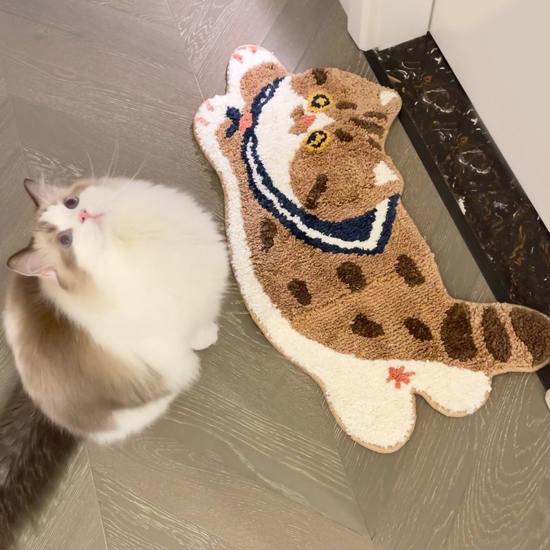 VIKAMA Cute Girl Cat Imitation - Cashmere Throw Blanket recension och pris