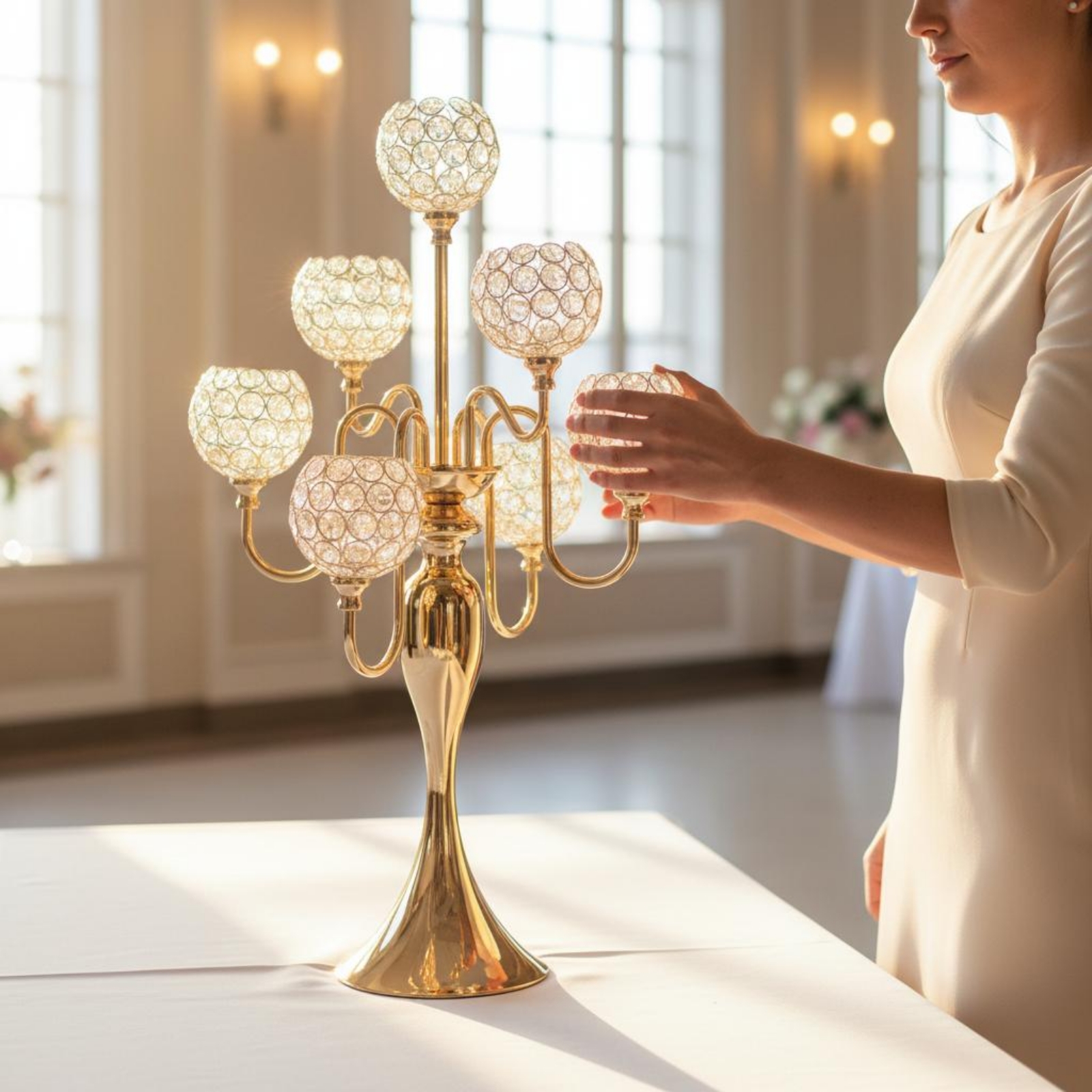 Luxury Crystal Ball Candelabra - Crystal Ball Decor recension och pris