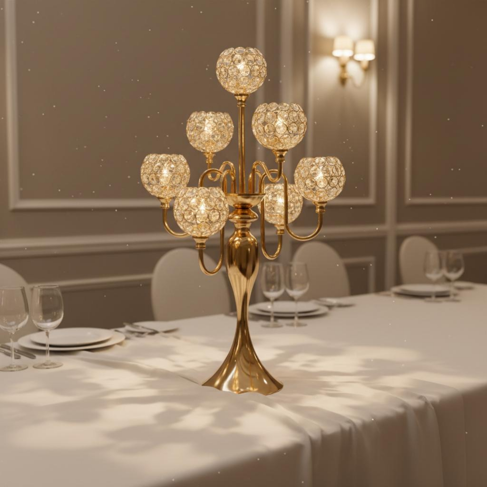 Luxury Crystal Ball Candelabra - Crystal Ball Decor recension och pris