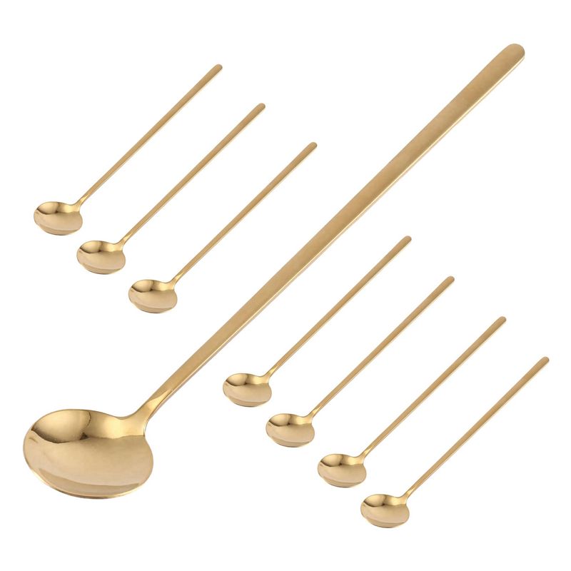 AB46-24PCS 6.7 Inches Coffee S - Gold Cutlery Flatware recension och pris