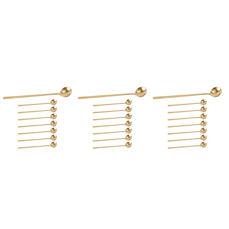 AB46-24PCS 6.7 Inches Coffee S - Gold Cutlery Flatware recension och pris