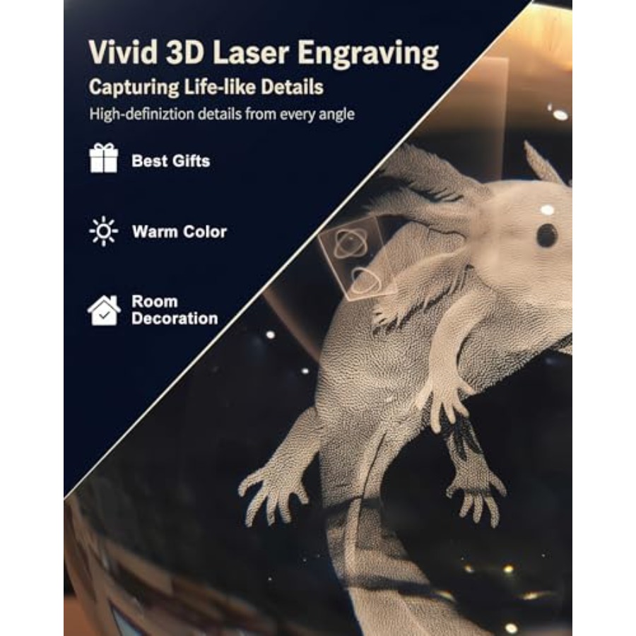 3D Crystal Ball Night Light, W - Crystal Ball Decor recension och pris