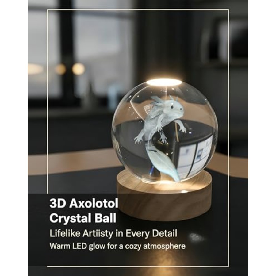 3D Crystal Ball Night Light, W - Crystal Ball Decor recension och pris