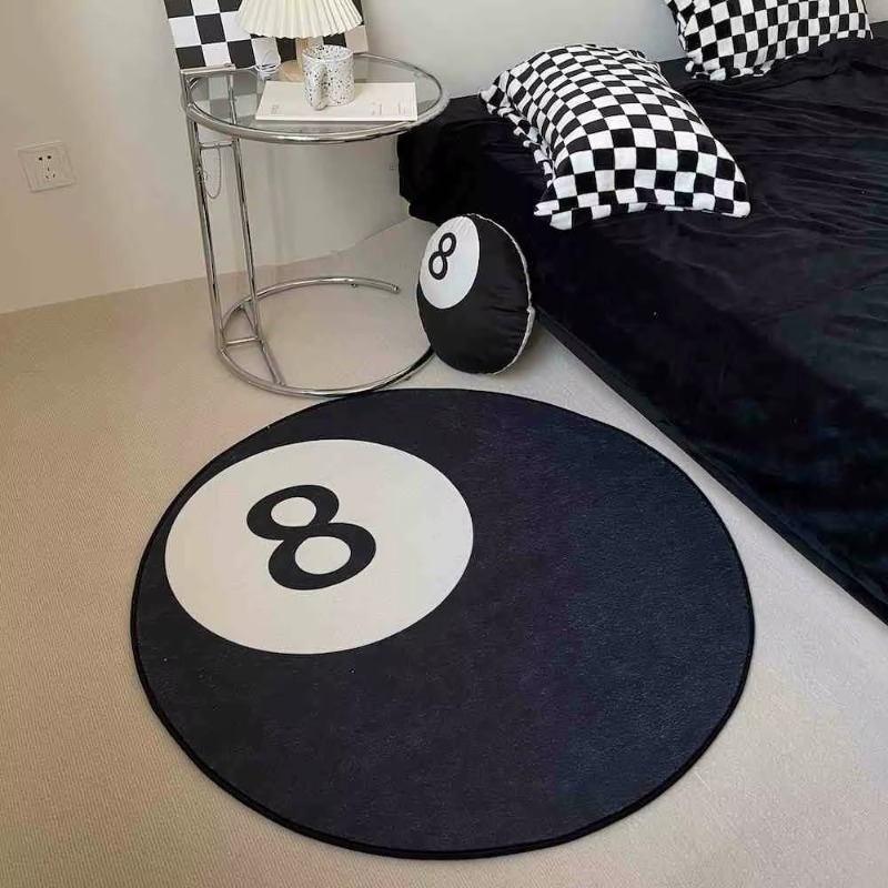 1PC Simple Black No. 8 Imitati - Cashmere Throw Blanket recension och pris