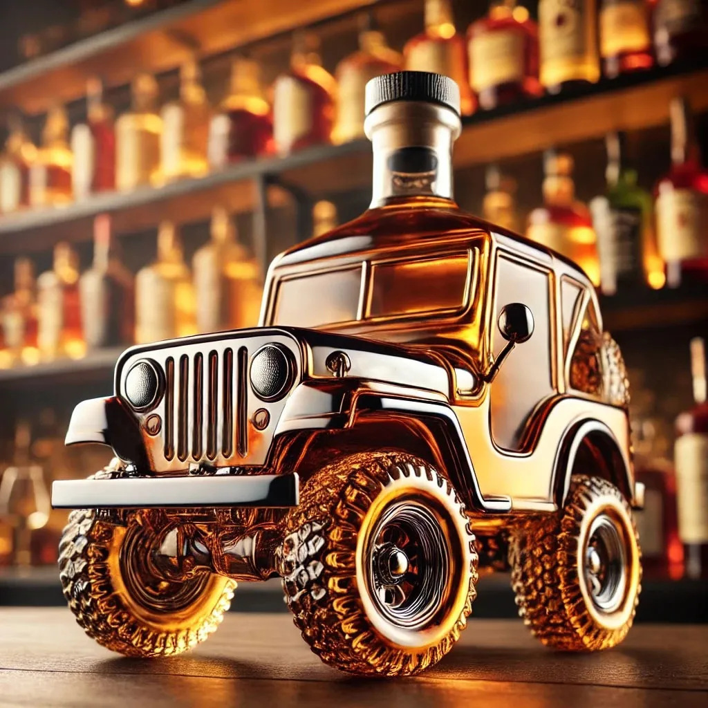 Vintage Car-Shaped Glass Liquo - Glass Decanter Whiskey recension och pris