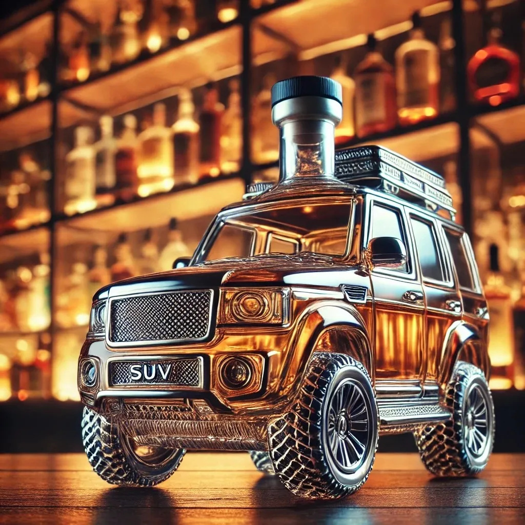 Vintage Car-Shaped Glass Liquo - Glass Decanter Whiskey recension och pris