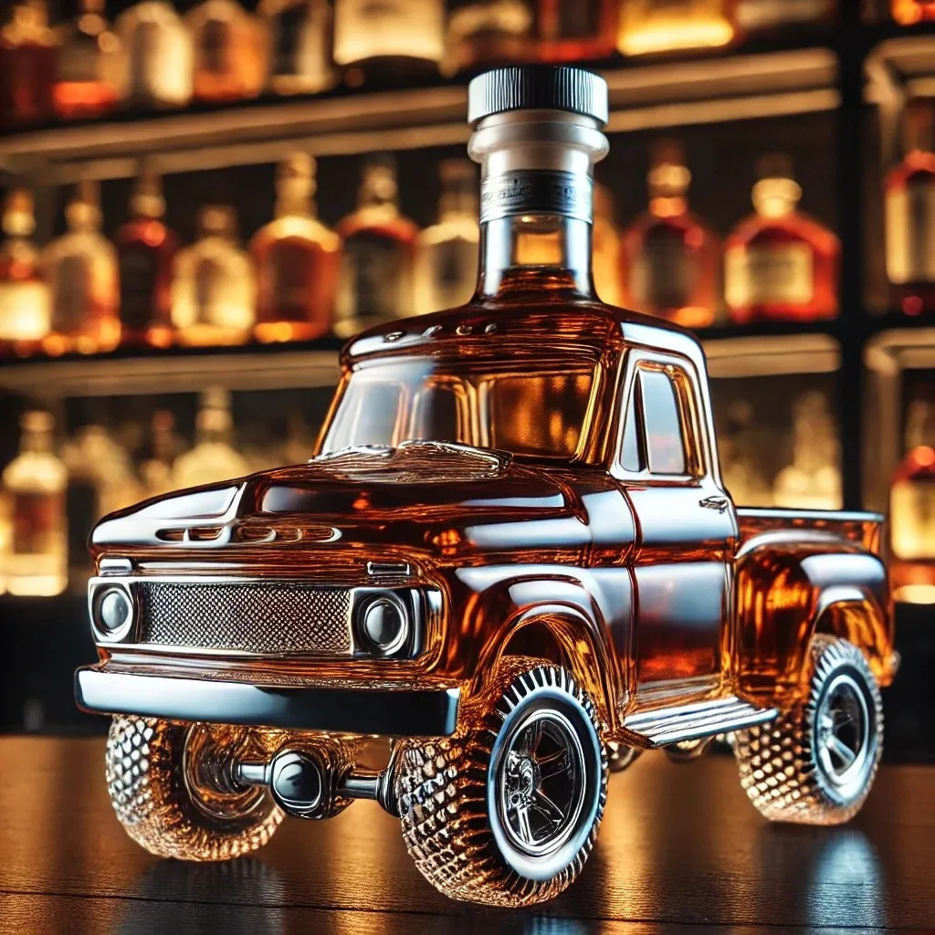 Vintage Car-Shaped Glass Liquo - Glass Decanter Whiskey recension och pris
