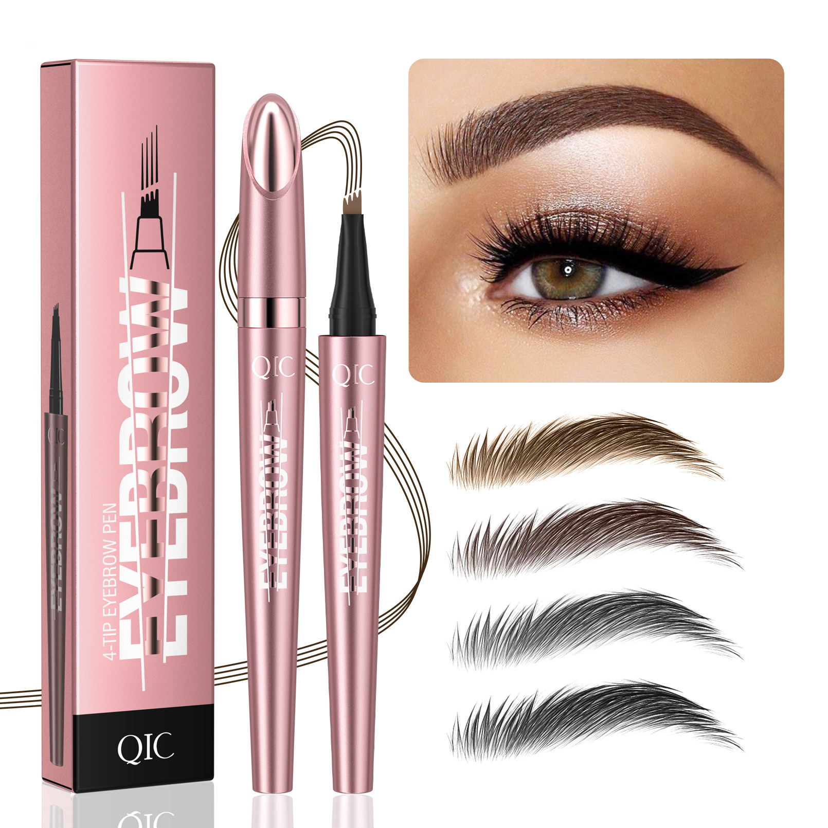 4 Fork Tip Eyebrow Pencil 3D M - Gold Cutlery Flatware recension och pris