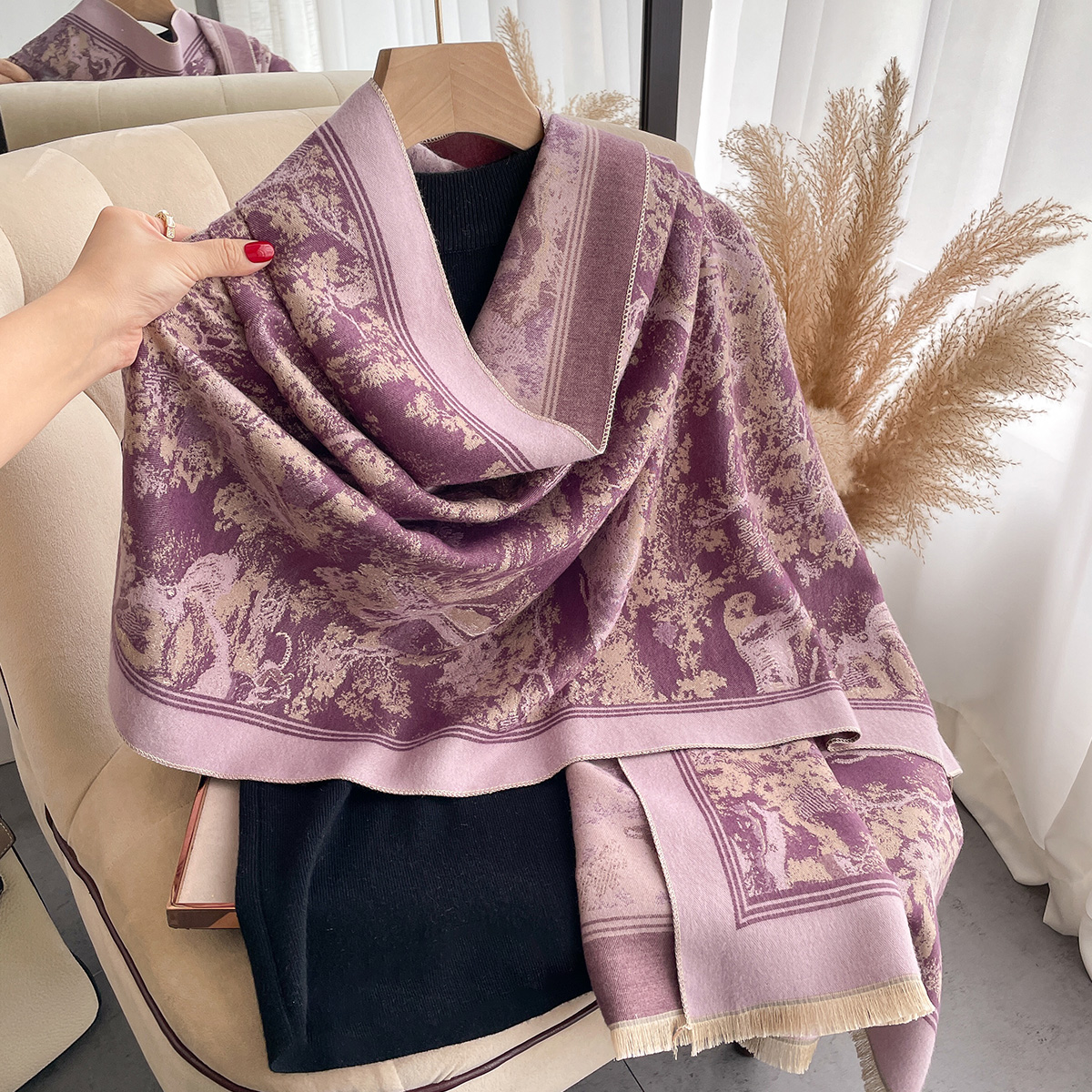 Luxury Winter Cashmere Scarf W - Cashmere Throw Blanket recension och pris