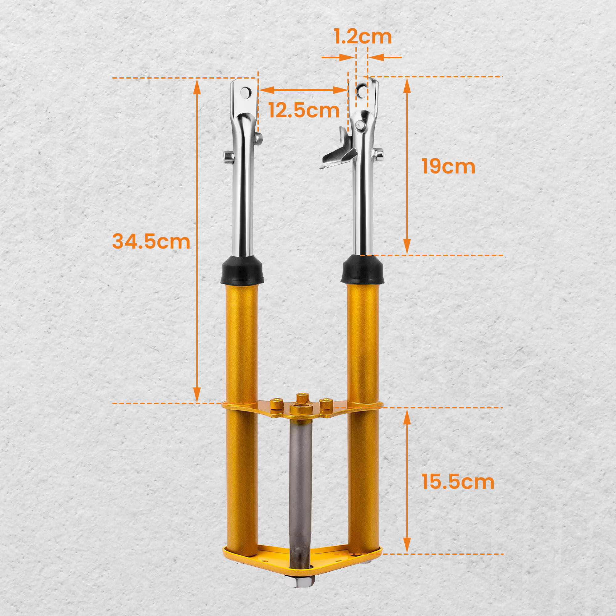 Complete Front Forks Shock Sus - Gold Cutlery Flatware recension och pris