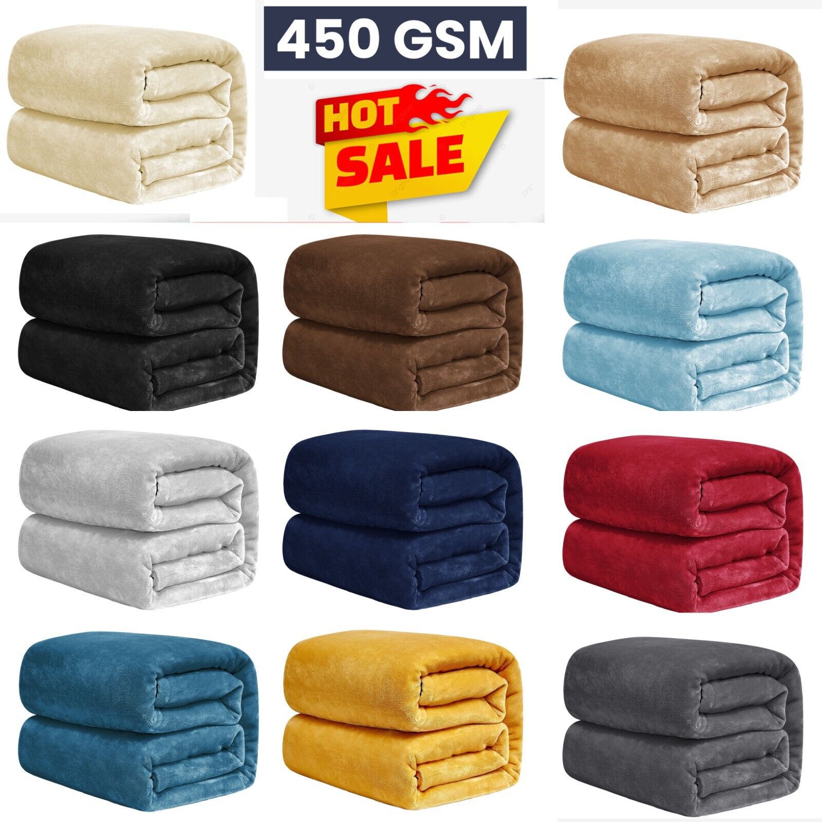 Extra Large Solid Color Fleece - Cashmere Throw Blanket recension och pris